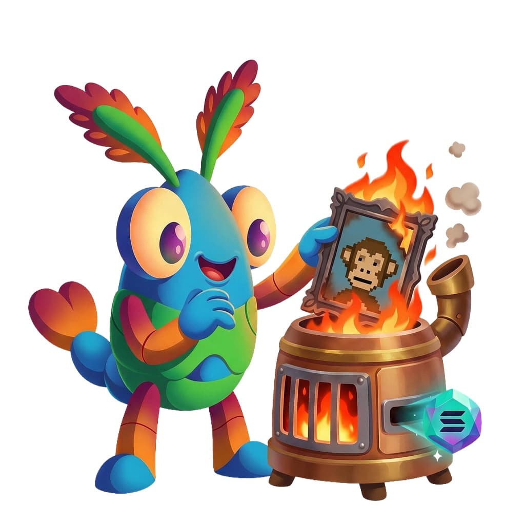 NFT Incinerator illustration