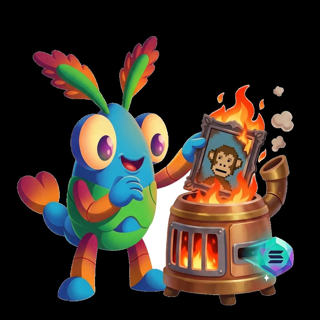 NFT Incinerator illustration